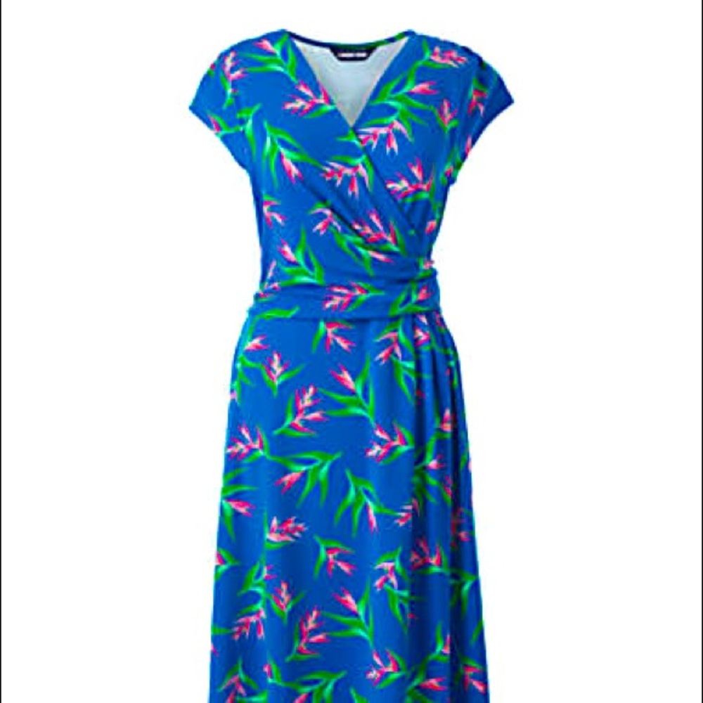 Lands End Floral Maxi Dress